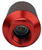 Load image into Gallery viewer, Aeromotive 12335 Filter, In-Line, 40-Micron Stainless Mesh Element, ORB-10 Port, Bright-Dip Red, 2" OD

