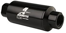 Load image into Gallery viewer, Aeromotive 12321 Filter, In-Line, 10-Micron Fabric Element, ORB-10 Port, Bright-Dip Black, 2" OD
