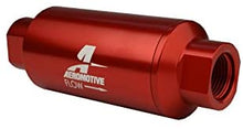 Load image into Gallery viewer, Aeromotive 12335 Filter, In-Line, 40-Micron Stainless Mesh Element, ORB-10 Port, Bright-Dip Red, 2" OD
