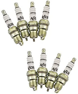 ACCEL 8198 Performance U-Groove Header Spark Plug - Pack of 8