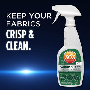 303 Fabric Guard - For Outdoor Fabrics - Restores Water Repellency To Factory New Levels - Repels Moisture And Stains - Manufacturer Recommended - Safe For All Fabrics, 16 fl. oz. (30605CSR)